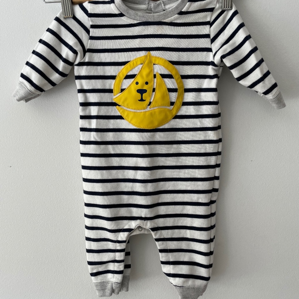 Petit Bateau Striped Romper